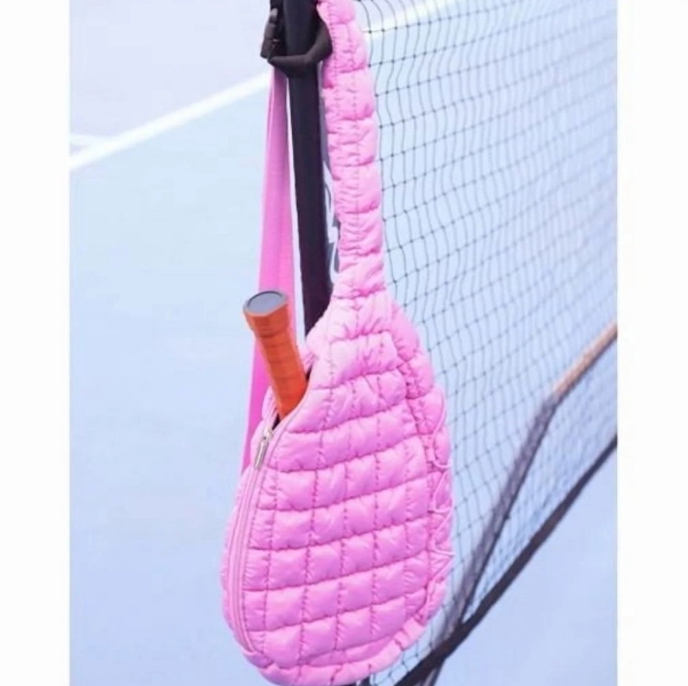 ❤️10/$13 New Pickleball Quilted Pink Sling Bag